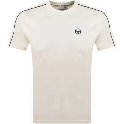 Sergio Tacchini Saints Raised T Shirt White In Neutral