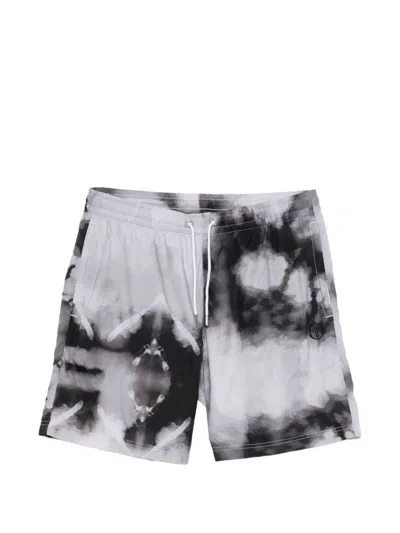Sergio Tacchini Sansevero Tie-dye Shorts In Gray