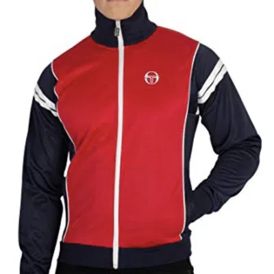 Sergio Tacchini Scirocco Tracktop In Red/navy In Multi