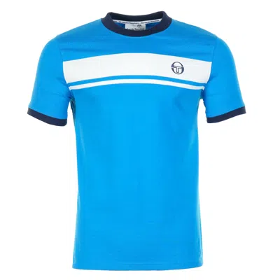 Sergio Tacchini Short Sleeve Master Tee Directoire Blue White Maritime Blue