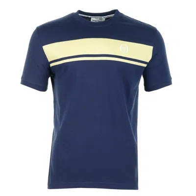 Sergio Tacchini Short Sleeve Master Tee Maritime Blue / Celery Green