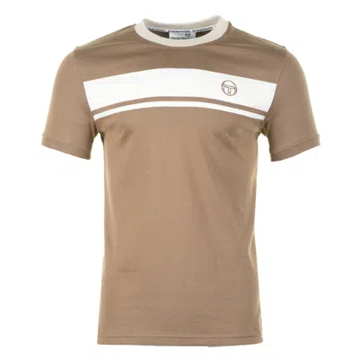 Sergio Tacchini Short Sleeve Master Tee Shitake / Gardenia In Brown