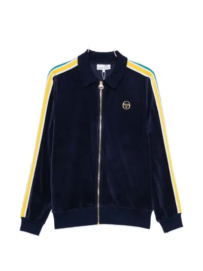 Sergio Tacchini Side-stripe Sweatshirt In Blue