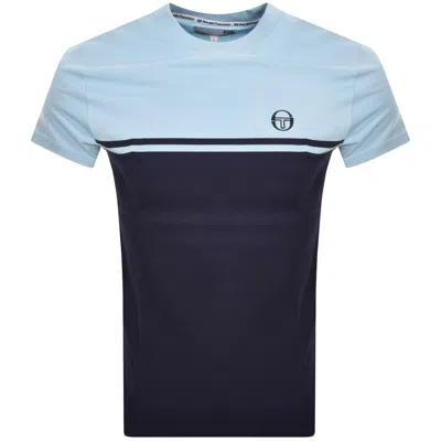 Sergio Tacchini Silvio Logo T Shirt Blue