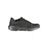 Sergio Tacchini Sleek Black Lace-up Sneakers With Contrast Detailing In Black