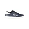 SERGIO TACCHINI SLEEK BLUE SNEAKERS WITH EMBROIDERED ACCENTS