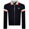 Sergio Tacchini Slive Velour Track Top Navy In Navy