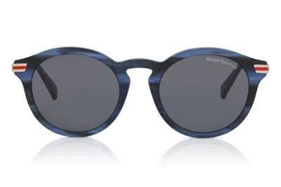 Sergio Tacchini St5017 670 Men's Sunglasses Blue Size 51