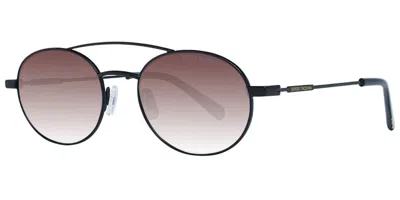 Sergio Tacchini St7003 050 Men's Sunglasses Black Size 52