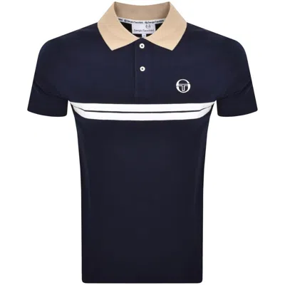 Sergio Tacchini Supermac Polo T Shirt Navy In Blue