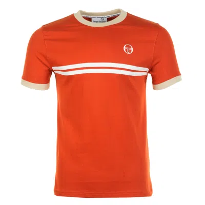 Sergio Tacchini Supermac Short Sleeve Tee Rooibos Tea In Orange