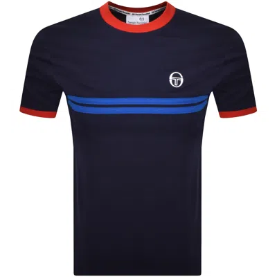Sergio Tacchini Supermac T-shirt In Maritime Blue
