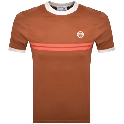 Sergio Tacchini Supermac T Shirt Brown