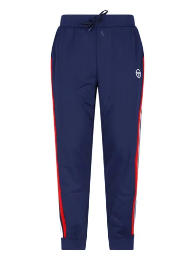 Sergio Tacchini Sweatpants Logo In Blue