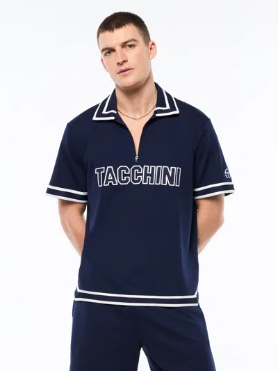 Sergio Tacchini Tito Short Sleeve Polo In Blue