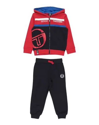 Sergio Tacchini Babies'  Toddler Boy Tracksuit Red Size 3 Cotton, Elastane In Black