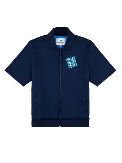 Sergio Tacchini Urso Short Sleeve Track Jacket In Blue
