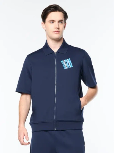 Sergio Tacchini Urso Short Sleeve Track Jacket In Blue