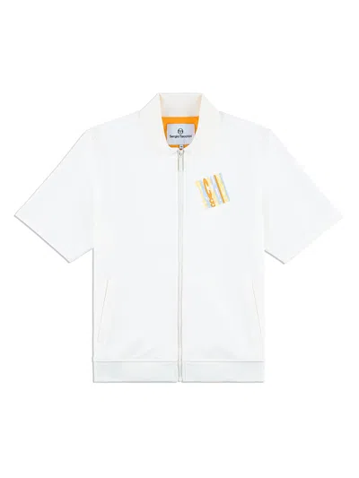 Sergio Tacchini Urso Short Sleeve Track Jacket In White