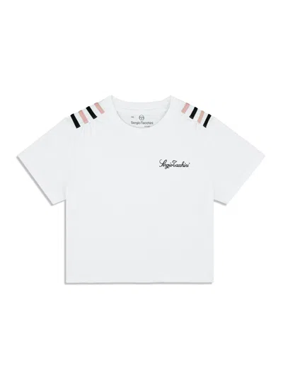 Sergio Tacchini Verona Crop Top In White