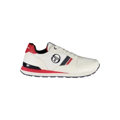 Sergio Tacchini Vintage Inspired Sergio Sneakers With Embroidery In White