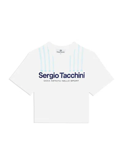 Sergio Tacchini Women's Colonna Cropped T-shirt In White