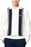Sergio Tacchini Striped Jumper In Gardenia/maritime Blue