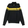 Sergio Tacchini Young Line Men's Track Jacket Black/mustard In Black/mustard