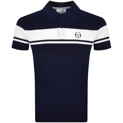 Sergio Tacchini Young Line Polo T Shirt Navy In Blue