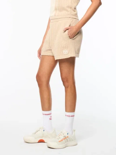 Sergio Tacchini Zola Knit Short In Brown