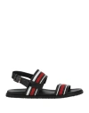 Sergio Tombini Man Sandals Black Size 12 Leather