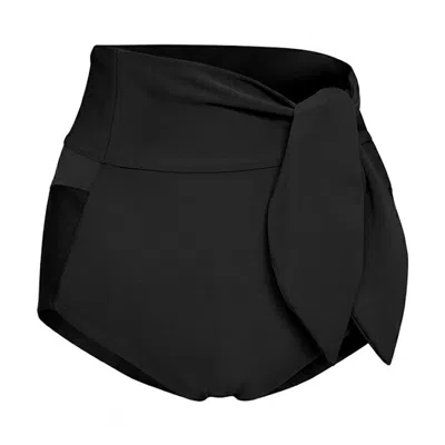 Serotone Swim Women's Low Cut Tie Bottoms - Black