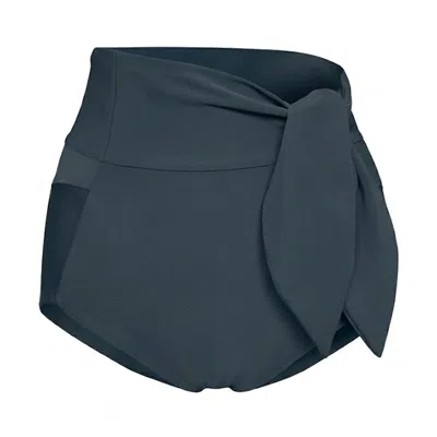 Serotone Swim Women's Low Cut Tie Bottoms - Blue Stone