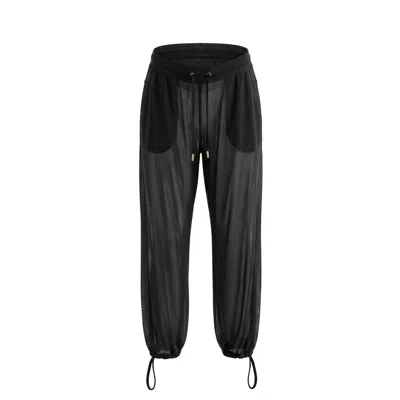 Serotone Swim Women's Mesh Drawcord Joggers - Black