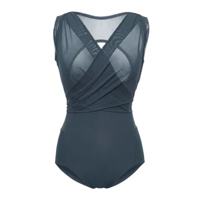Serotone Swim Women's The Infinity One Piece - Blue Stone