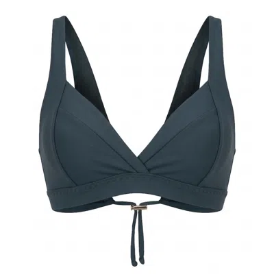 Serotone Swim Women's The Plunge Swim Bra - Blue Stone