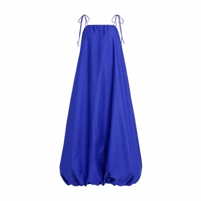 Serotoninn Women's Sunna Ballon Hem Maxi Dress In Electric Blue