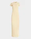 Ser.o.ya Airess Knit Maxi Dress In Pastel Yellow