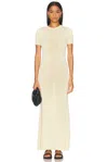 Ser.o.ya Airess Knit Maxi Dress In Pastel Yellow