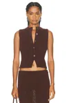 Ser.o.ya Alani Knit Vest In Coconut