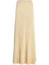 Ser.o.ya Harmony Metallic Knit Skirt In Neutrals