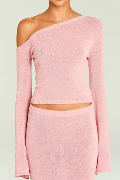 Ser.o.ya Alivia Knit Top In Pink