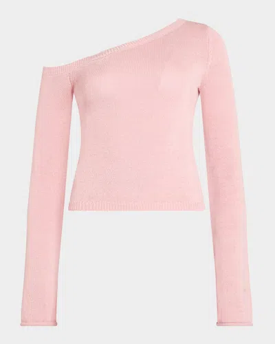 Ser.o.ya Alivia Knit Top In Coral Blush