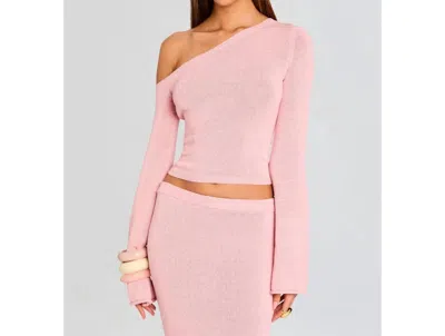 Ser.o.ya Alivia Knit Top In Coral Blush In Neutral