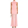 Ser.o.ya Amine Knit Maxi Dress In Coral Blush