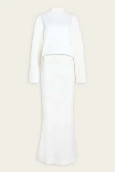 Ser.o.ya Angel Gown In Eggshell In White