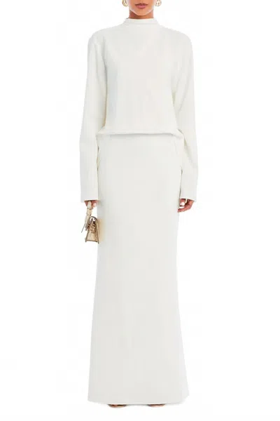 SER.O.YA ANGEL GOWN IN EGGSHELL