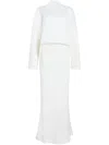 Ser.o.ya Angel Gown In Eggshell In White