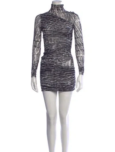 Pre-owned Ser.o.ya Animal Print Mini Dress In Multicolor