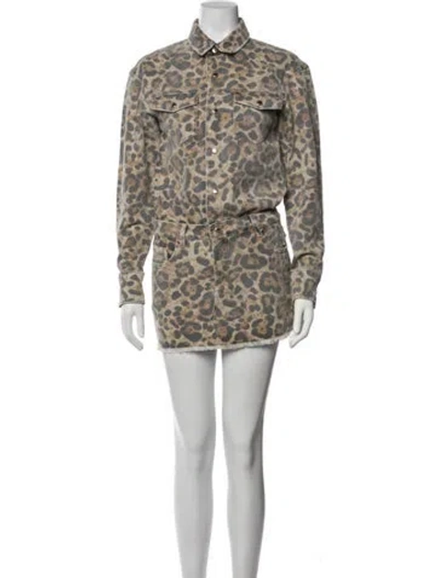 Pre-owned Ser.o.ya Animal Print Mini Dress W/ Tags In Multicolor